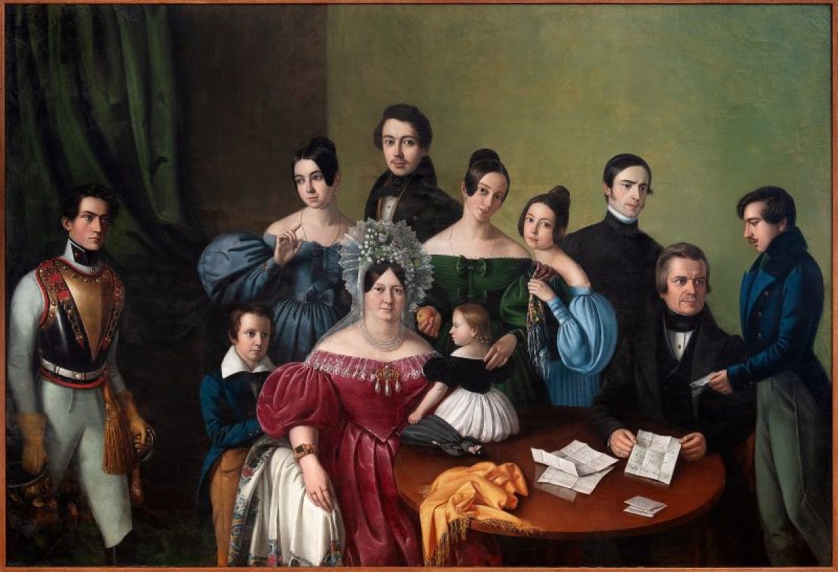 5_Giacomo Marastoni Scherz Fülöp pozsonyi kereskedő családja, 1835. Pozsony, Galéria mesta Bratislavy. D.3.3.